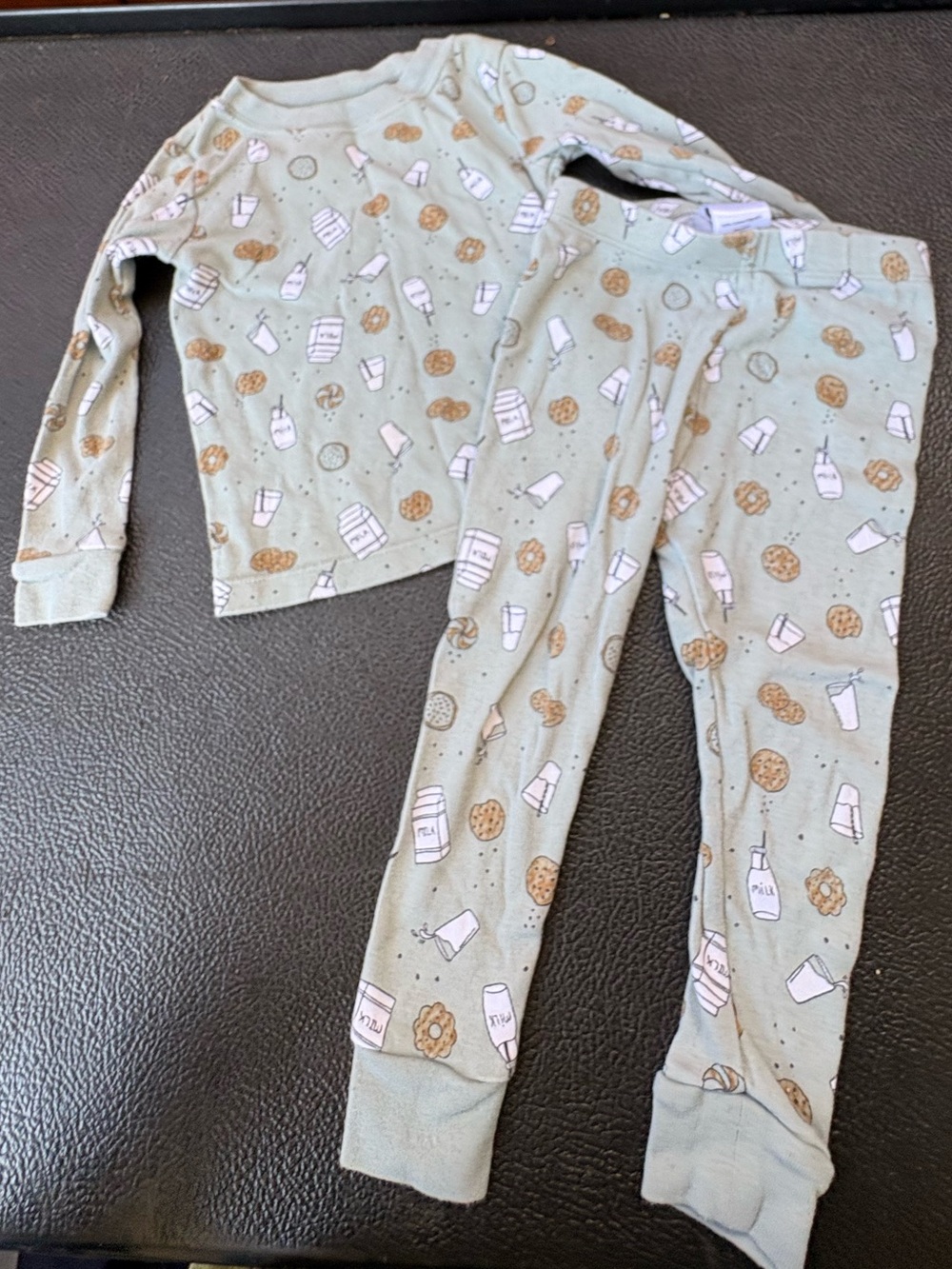 Toddler milk and cookies  pajamas set